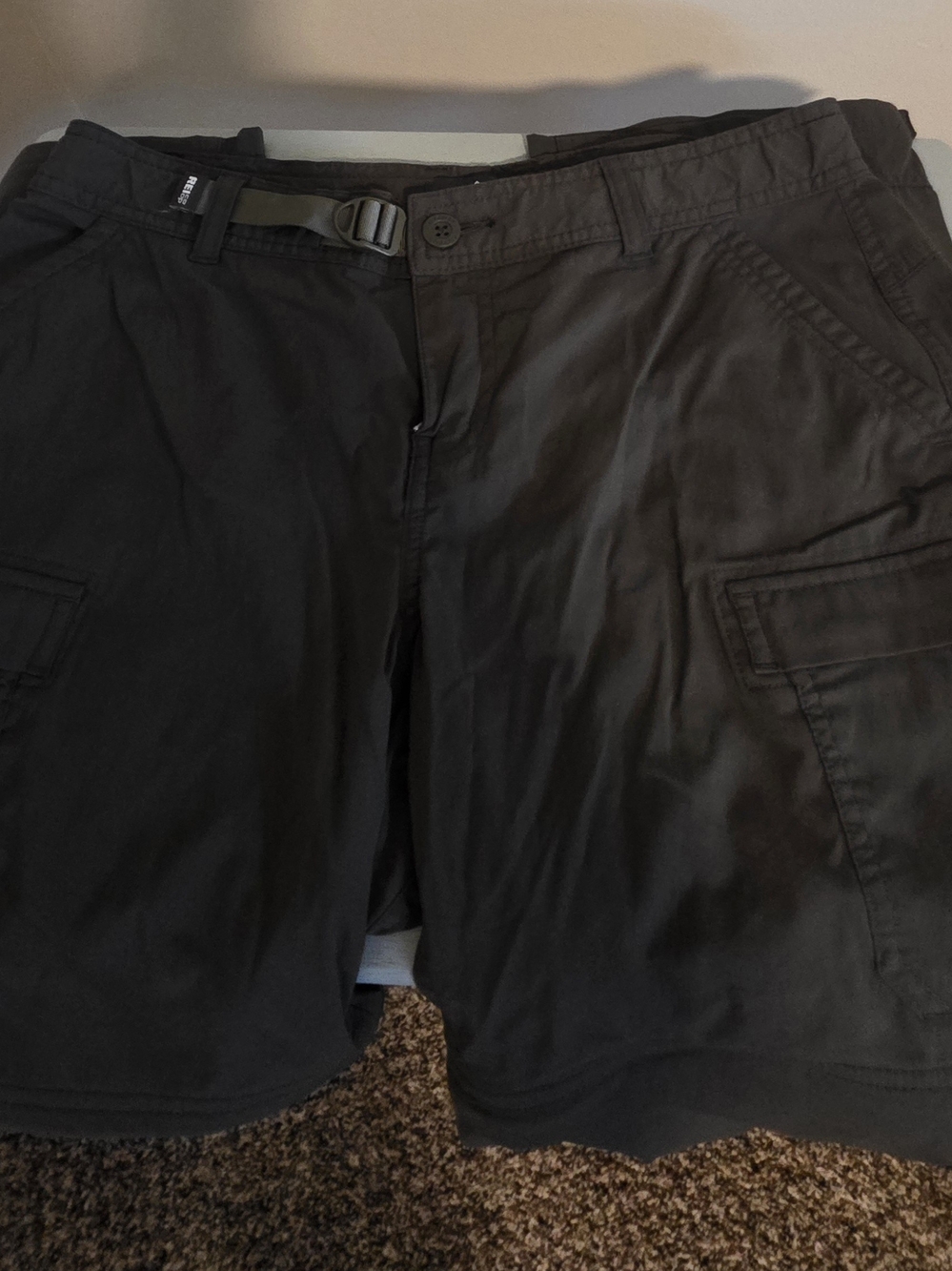 REI Sahara charcoal gray convertible hiking pants
